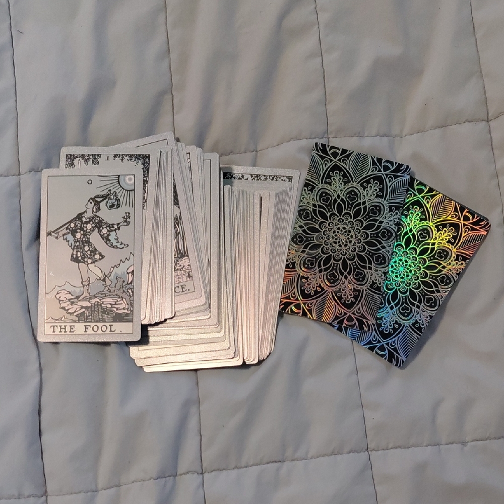 Tarot Rider Waite Silver Foil Edition Deck